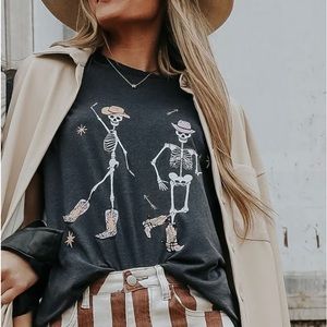 RiffRaff / CHARLIE SOUTHERN: COWBOY SKELETON T SHIRT